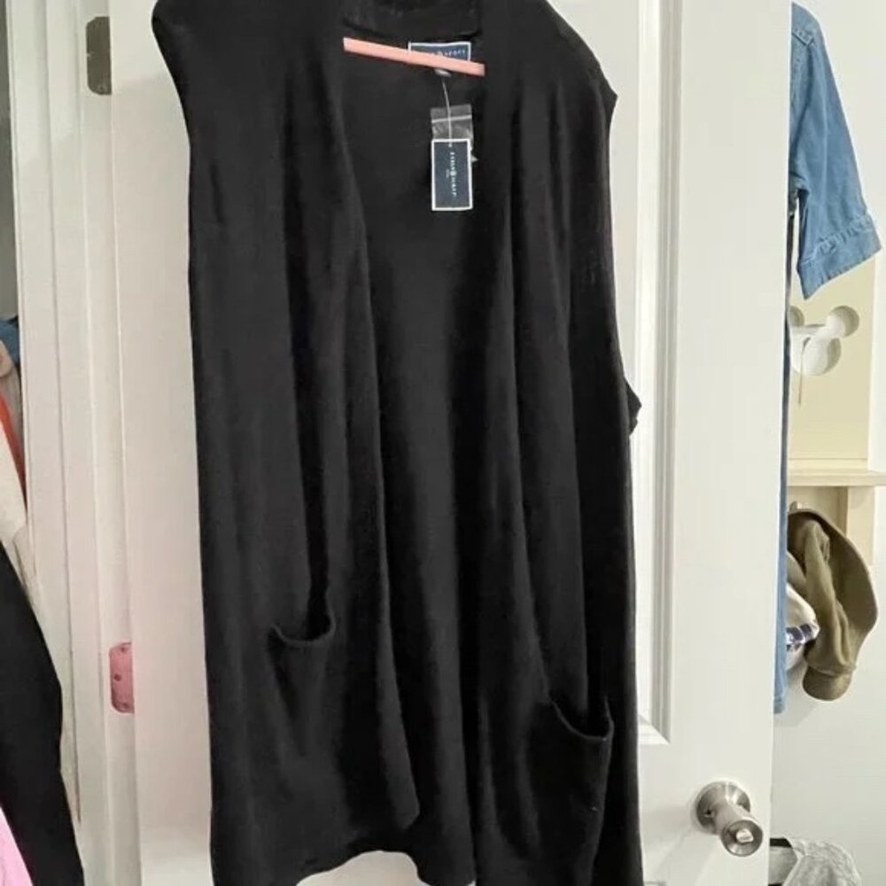 NWT Karen Scott Duster Vest